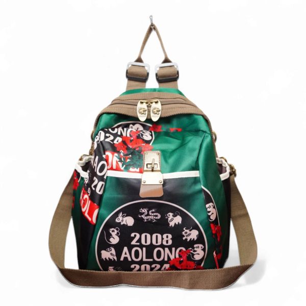 AOLONG Tas Ransel Wanita AYARA 5037 #RS.200 - Backpack Sekolah Cewek Bahan Parasut Premium - Image 3