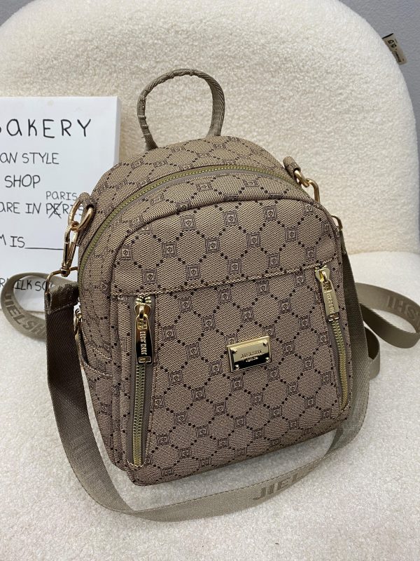 JIELSHI Tas Ransel Sandra 5286-J #SL.183 - Backpack Cewek Bahan Kulit PU Premium - Image 7