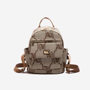 AOLONG Tas Ransel Azani 0237 #RS.205 – Backpack Cewek Terbaru Bahan Kulit PU Leather