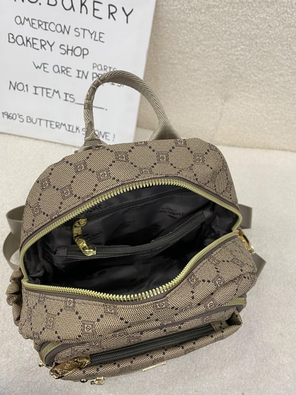 JIELSHI LOTUS -  2075#  Tas Ransel Wanita - Backpack Cewek Bahan Kulit PU Premium Anti Air - Image 3