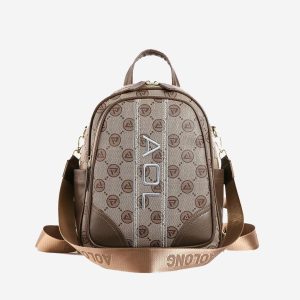 AOLONG LAMINA 5030 #RS.187 – Tas Ransel Wanita – Backpack Cewek Bahan Kulit PU Leather