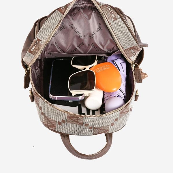 AOLONG LAMINA 5030 #RS.187 - Tas Ransel Wanita - Backpack Cewek Bahan Kulit PU Leather - Image 5