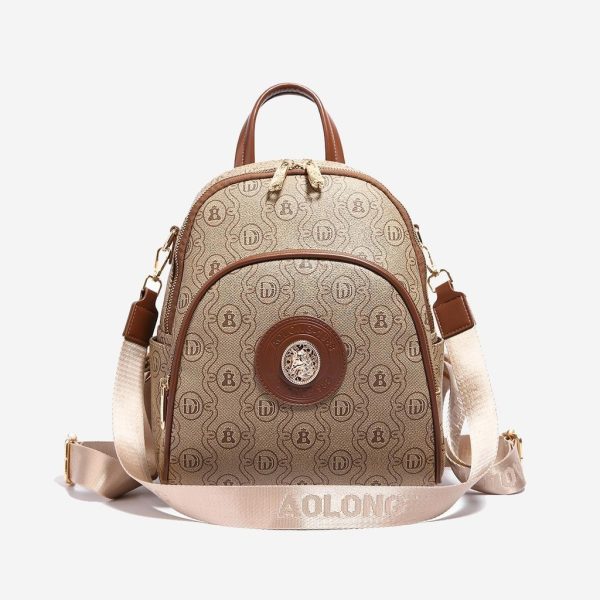 AOLONG FIANI 5033 #RS.193 - Tas Ransel Wanita - Backpack Cewek Cantik Bahan Kulit PU Leather Premium