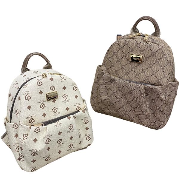 Ransel Berlyn Tas Ransel Wanita XC-066#- Backpack Medium Sekolah Fashion Bahan Kulit PU Leather - Image 3