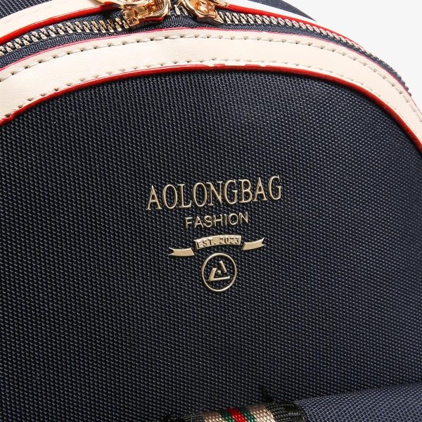 AOLONG Tas Ransel Anika 8965 #RS.171 - Backpack Mini Wanita Bahan Kanvas Premium - Image 6