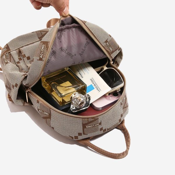 AOLONG Tas Ransel Azani 0237 #RS.205 - Backpack Cewek Terbaru Bahan Kulit PU Leather - Image 6