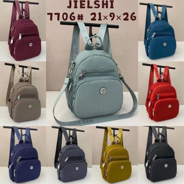 JIELSHI Tas Ransel Felix 7706 #RS.84 - Backpack Wanita Multifungsi Bahan Parasut Ukuran Sedang - Image 7
