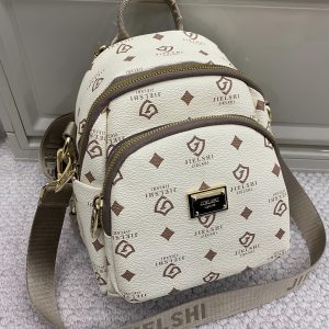 JIELSHI Lily 7707#JLY – Tas Ransel Wanita Backpack Multifungsi Bahan Kulit PU Leather Premium RS.168