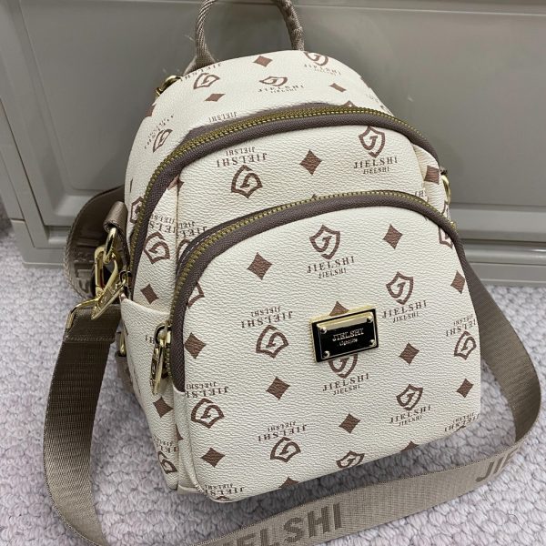 JIELSHI Lily 7707#JLY - Tas Ransel Wanita Backpack Multifungsi Bahan Kulit PU Leather Premium RS.168 - Image 2