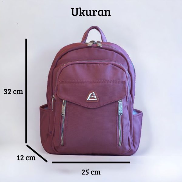 AOLONG Rayyanza 8306# Ransel Sekolah Bahan Kanvas Premium Tebal  Cocok Untuk Sekolah Sampai Kuliah - Image 5
