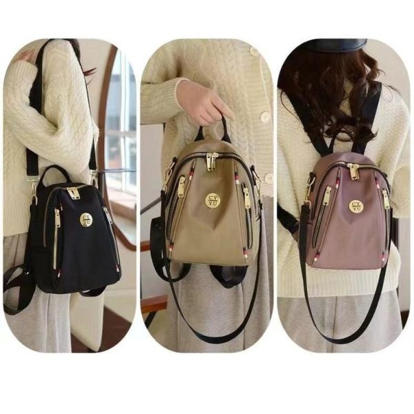 AOLONG NAYLA 901 #RS. 165 - Tas Ransel Wanita - Backpack Cewek Cantik dan Elegan Bahan Kanvas - Image 5