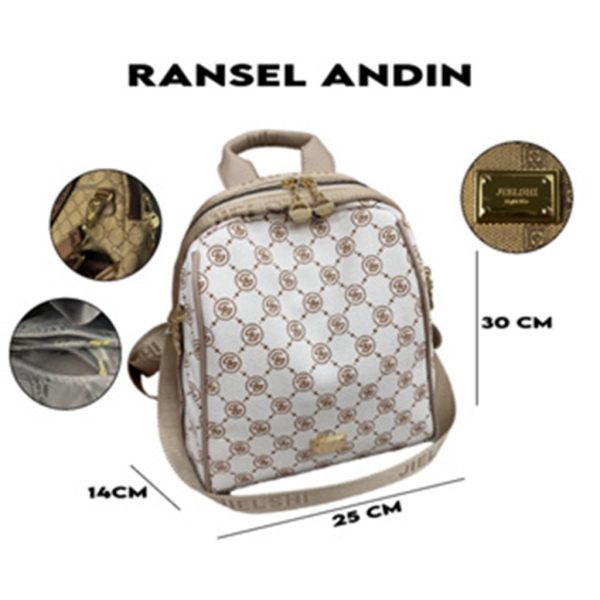JIELSHI ANDIN KC-048 # Tas Ransel Wanita PU Leather Premium - Image 4