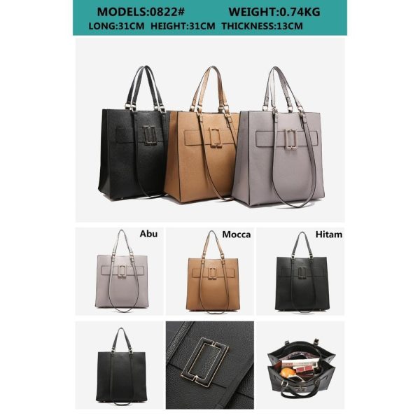 AOLONG JOVITA 0822# Tas Selempang Wanita -Tote Bag Wanita Bahan PU Leather Cantik dan Elegan Premium - Image 8