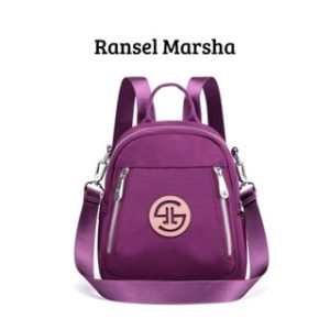 JIELSHI Marsha 5256 # Tas Ransel Wanita Bahan Kanvas