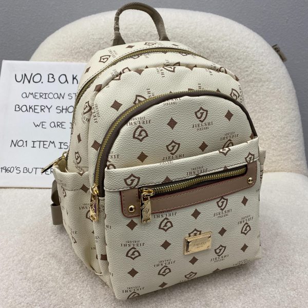 JIELSHI LOTUS -  2075#  Tas Ransel Wanita - Backpack Cewek Bahan Kulit PU Premium Anti Air - Image 6